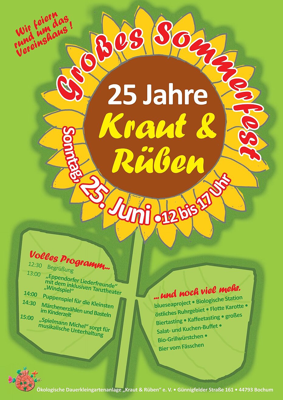 Veranstaltungsplakat mit Programm